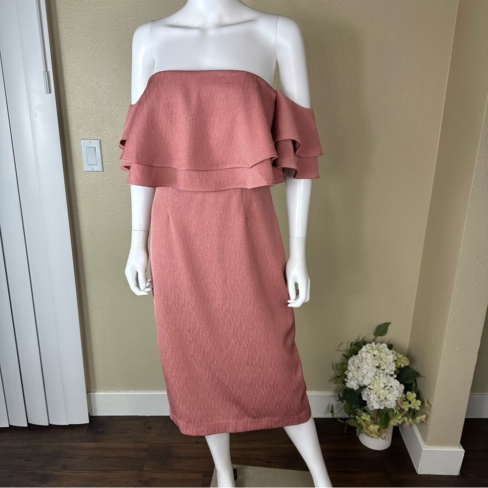 KEEPSAKE The Label Dress Size M No Reason Ruffle Off The Shoulder NWT - Picture 6 of 16